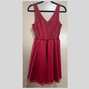 Susana Monaco Cutout Dress Burgundy